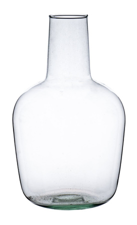 Szklany wazon butelka W-597 H:30cm D:18cm 