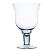 Szklany wazon na stopie W-120 H:22cm D:15cm