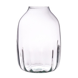 Szklany wazon WL-130A optyk częściowy H:25cm D:17,5cm