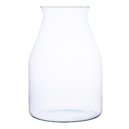 Szklany wazon W-537D H:35cm D:24cm