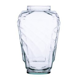 Szklany wazon znicz krzyż H:27cm D:11cm SALE