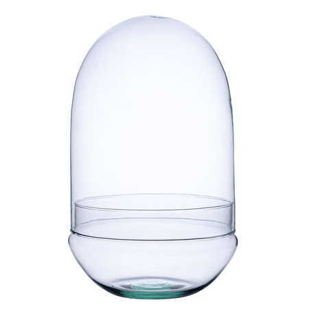 Szklane terrarium jajko W-527A+W-527 H:30cm D:18,5cm  OUTLET