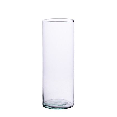 Szklany wazon cylinder H:35cm D:12cm