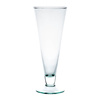 Szklany wazon na stopie W-119 H:35cm D:10cm