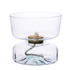 Szklana doniczka WL-100+WL-101 H:22cm D:24cm