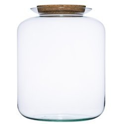 Szklany wazon słój W-524A1+korek H:31,5cm D:25cm