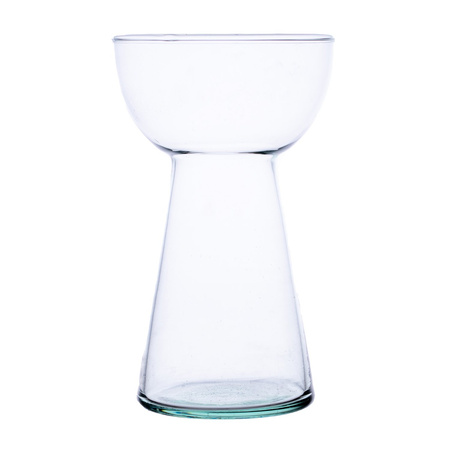 Szklany wazon W-183 H:16cm D:9,6cm