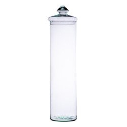 Szklany cylinder+pokrywka H:50cm D:14cm