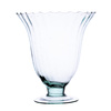 Szklany wazon na stopie WD-19 optyk H:15,5cm D:15cm