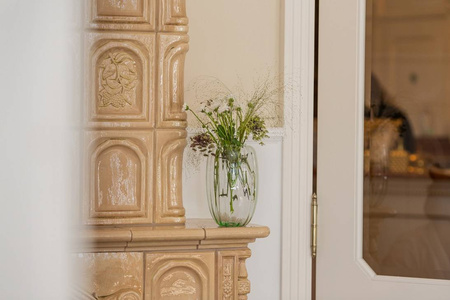OUTLET Szklany wazon W-599H optyk H:30cm D:19cm