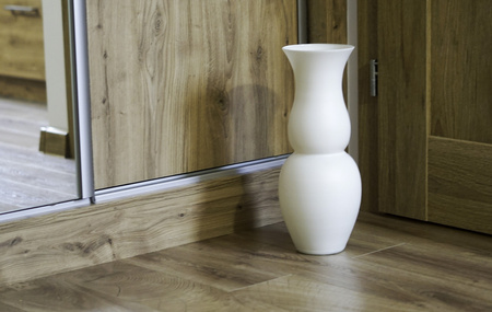 Wazon dekoracyjny W-541 kremowy H:40cm D:15,5cm