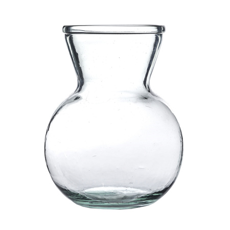 Szklany wazon na kwiaty H:18cm D:14cm WM-K015