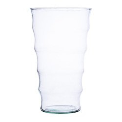 Szklany wazon W-157 H:25cm D:15cm