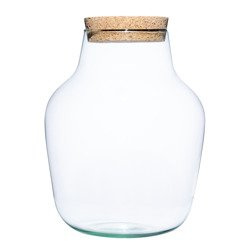 Szklany wazon słój W-456A4+korek H:29cm D:23cm