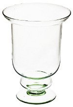 Szklany wazon na stopie W-189 H:30cm