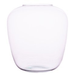 Szklany wazon W-586A H:25,5cm D:23,5cm