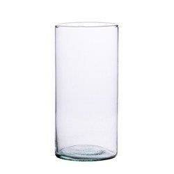 Szklany wazon cylinder H:10cm D:8,6cm