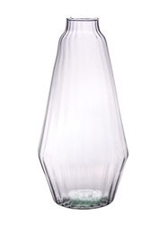 Szklany wazon W-685B  OPTYK H:42 cm D:21 cm