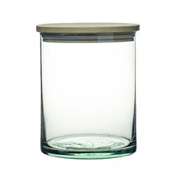 Szklany wazon cylinder H:12cm D:10cm + zatyczka