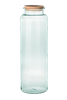 Szklany wazon W-332M2+korek H:70cm D:22cm