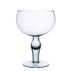 Szklany wazon na stopie W-551 H:27cm D:19cm
