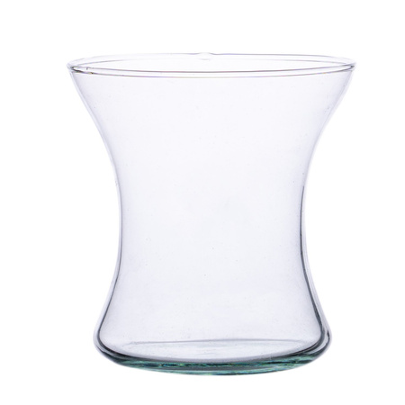 Szklany wazon klepsydra WD-13 H:12,6cm D:12,5cm