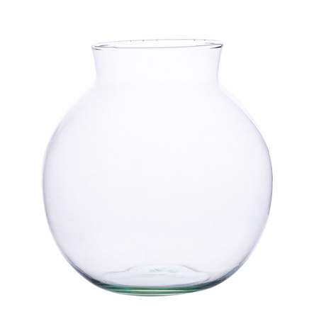 Szklany wazon kula W-487A H:20cm D:19cm