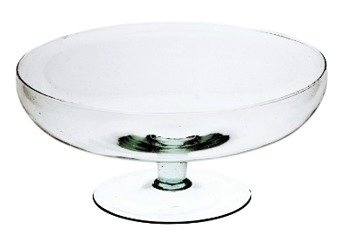 Szklany wazon koniak KK-10B H:13cm D:25cm