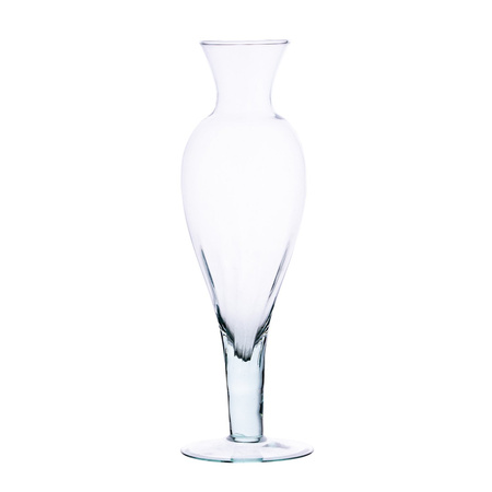 Szklany wazon W-358 H:30cm D:6,5cm