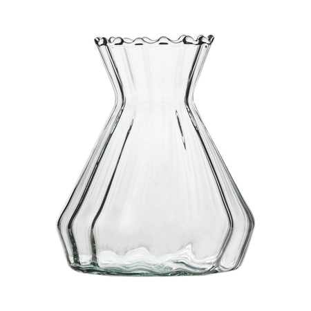 Szklany wazon W-669 H:12cm D:10,5cm