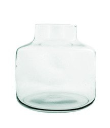 Szklany wazon W-395A H:21,5cm D:21,5cm SALE