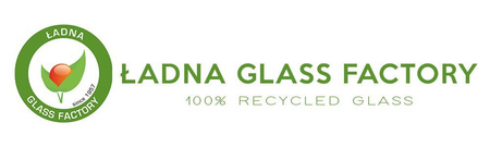 Szklany wazon W-50 H:25cm D:13cm SALE