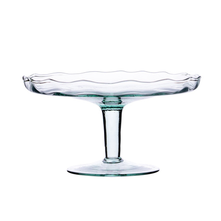Szklana patera WL-43 optyk H:11,9cm D:22cm