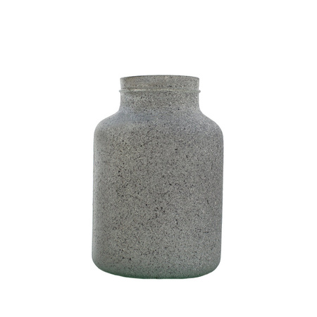 Szklany wazon słój H:25cm D:17 cm WMP-002 LOFTI dekor szary
