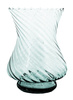 Szklany wazon W-385 optyk H:20cm D:15cm