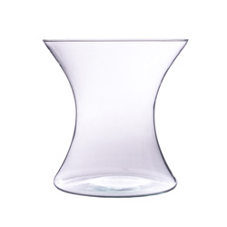 Szklany wazon klepsydra W-466A H:25cm D:19,5cm
