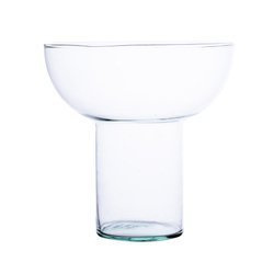 Szklany wazon W-345 H:19cm D:19cm