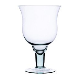 Szklany wazon na stopie W-120 H:22cm D:15cm