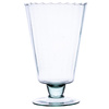 Szklany wazon na stopie W-235A optyk H:20,5cm D:13cm