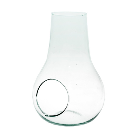 Szklane terrarium W-488+boczny otwór H:29cm D:19,5cm