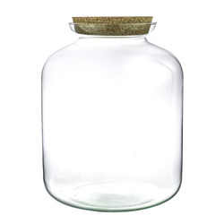 Szklany wazon słój W-524+korek H:31,5cm D:25cm