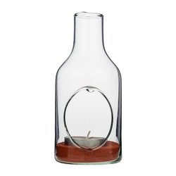 Szklana butelka W-485 z otworem bocznym H:20cm D:9cm