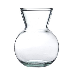 Szklany wazon na kwiaty H:18cm D:14cm WM-K015