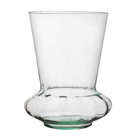 Szklany wazon WD-10A H:20cm D:14cm OPTYK CZĘSCIOWY