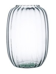 Szklany wazon W-599C optyk H:31cm D:23cm