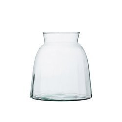 Szklany wazon WL-126A optyk H:16cm D:14,7cm