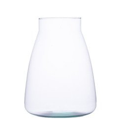 Szklany wazon W-534A H:24,5cm D:18cm