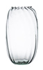 Szklany wazon W-599 optyk H:26cm D:15cm