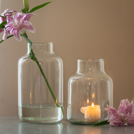 Szklany wazon słój EMMA H:20cm D:14,5cm