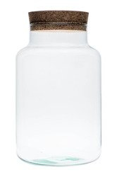 Szklany wazon słój H:29cm D:18cm W-395E1 + korek
